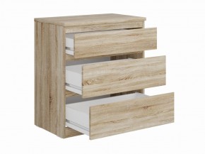Комод КАСТОР с тремя ящиками, цвет Дуб Сонома в Надыме - nadym.ok-mebel.com | фото 2