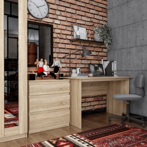 Комод КАСТОР с тремя ящиками, цвет Дуб Сонома в Надыме - nadym.ok-mebel.com | фото 3