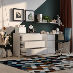 Комод МАЛЬТА с тремя выдвижными ящиками, цвет белый в Надыме - nadym.ok-mebel.com | фото 4