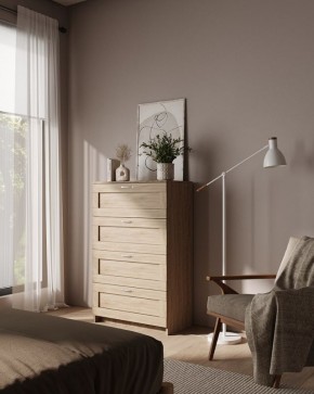 Комод СИРИУС с четырьмя ящиками, цвет Дуб Сонома в Надыме - nadym.ok-mebel.com | фото