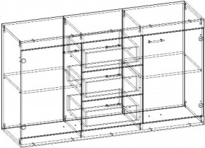 СОНАТА Комод КС-1500 (Дуб сонома/Дуб сакраменто) в Надыме - nadym.ok-mebel.com | фото 2