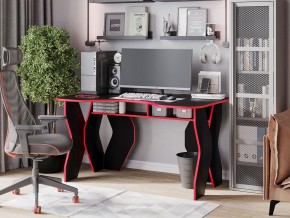 Компьютерный стол КЛ №9.0 (Черный/Красный) в Надыме - nadym.ok-mebel.com | фото 4