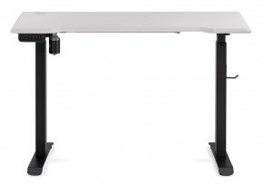 Компьютерный стол Маркос с механизмом подъема 120х75х75 белая шагрень / черный в Надыме - nadym.ok-mebel.com | фото 3