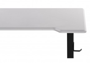 Компьютерный стол Маркос с механизмом подъема 120х75х75 белая шагрень / черный в Надыме - nadym.ok-mebel.com | фото 8