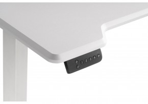 Компьютерный стол Маркос с механизмом подъема 120х75х75 белый / шагрень белая в Надыме - nadym.ok-mebel.com | фото 7