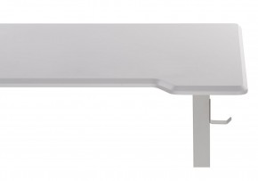 Компьютерный стол Маркос с механизмом подъема 120х75х75 белый / шагрень белая в Надыме - nadym.ok-mebel.com | фото 8