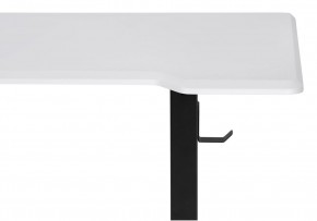 Компьютерный стол Маркос с механизмом подъема 140х80х75 белая шагрень / черный в Надыме - nadym.ok-mebel.com | фото 6