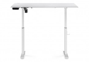 Компьютерный стол Маркос с механизмом подъема 140х80х75 белый / шагрень белая в Надыме - nadym.ok-mebel.com | фото 4