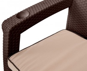 Комплект кресел Yalta Premium Double Seat (Ялта) шоколадный (+подушки под спину) в Надыме - nadym.ok-mebel.com | фото 2