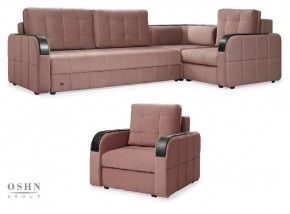 Комплект мягкой мебели Остин HB-178-18 (Велюр) Угловой + 1 кресло в Надыме - nadym.ok-mebel.com | фото