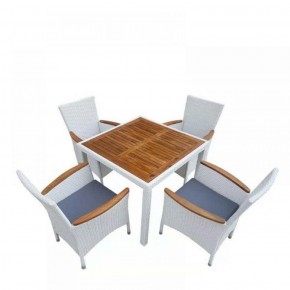 Комплект плетеной мебели AFM-440A 90x90 White (4+1) в Надыме - nadym.ok-mebel.com | фото 1