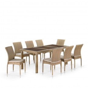 Комплект плетеной мебели T365/Y380B-W65 Light Brown (8+1) в Надыме - nadym.ok-mebel.com | фото 1