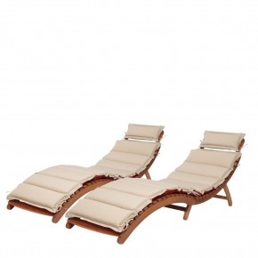 Комплект шезлонги и столик AFM-803A-T133 Beige (2+1) в Надыме - nadym.ok-mebel.com | фото 2
