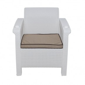 Комплект уличной мебели Yalta Premium Terrace Set (Ялта) белый (+подушки под спину) в Надыме - nadym.ok-mebel.com | фото 6