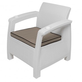Комплект уличной мебели Yalta Premium Terrace Set (Ялта) белый (+подушки под спину) в Надыме - nadym.ok-mebel.com | фото 7