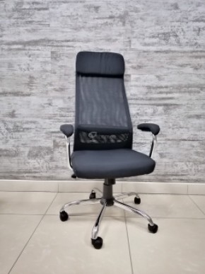 Кресло Barneo K-115 для персонала (черная ткань, черная сетка) в Надыме - nadym.ok-mebel.com | фото