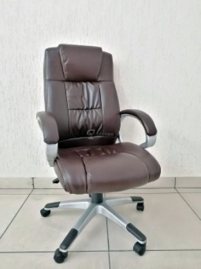 Кресло Barneo K-6 для руководителя (коричневая экокожа) в Надыме - nadym.ok-mebel.com | фото