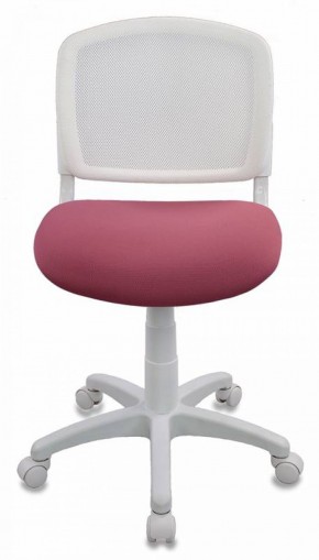 Кресло детское Бюрократ CH-W296NX/26-31 белый TW-15 розовый 26-31 в Надыме - nadym.ok-mebel.com | фото 3