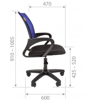 Кресло для оператора CHAIRMAN 696  LT (ткань стандарт 15-21/сетка TW-01) в Надыме - nadym.ok-mebel.com | фото 5