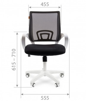 Кресло для оператора CHAIRMAN 696 white (ткань TW-43/сетка TW-34) в Надыме - nadym.ok-mebel.com | фото 4