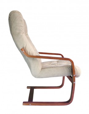 Кресло для отдыха (пружинка) Магнат 102-З-КР замша КРЕМ в Надыме - nadym.ok-mebel.com | фото 2