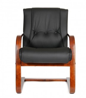 Кресло для посетителя CHAIRMAN  653 V (Кожа) Черное в Надыме - nadym.ok-mebel.com | фото 2