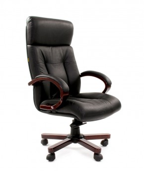 Кресло для руководителя CHAIRMAN  421 (Натуральная кожа) Черное в Надыме - nadym.ok-mebel.com | фото 1