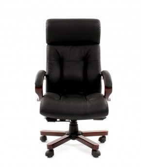 Кресло для руководителя CHAIRMAN  421 (Натуральная кожа) Черное в Надыме - nadym.ok-mebel.com | фото 2