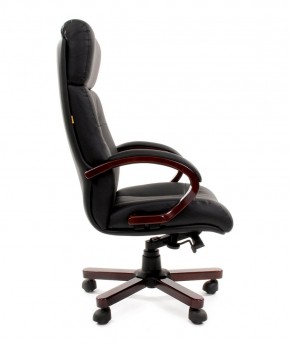 Кресло для руководителя CHAIRMAN  421 (Натуральная кожа) Черное в Надыме - nadym.ok-mebel.com | фото 3