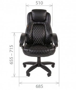 Кресло для руководителя  CHAIRMAN 432 (Экокожа черная) в Надыме - nadym.ok-mebel.com | фото 4