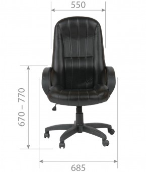 Кресло для руководителя  CHAIRMAN 685 (экокожа черный) в Надыме - nadym.ok-mebel.com | фото 5