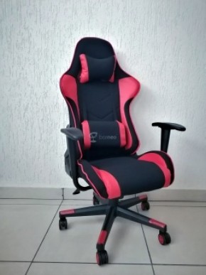 Кресло геймерское Barneo K-50 (черная сетка красные вставки) в Надыме - nadym.ok-mebel.com | фото