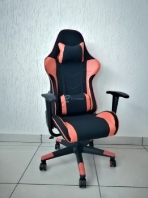 Кресло геймерское Barneo K-50 (черная сетка оранжевые вставки) в Надыме - nadym.ok-mebel.com | фото