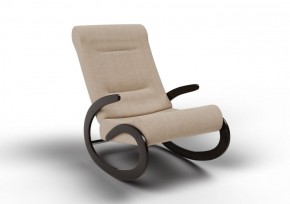 Кресло-качалка Мальта 10-Т-П (ткань/венге) ПЕСОК в Надыме - nadym.ok-mebel.com | фото 1
