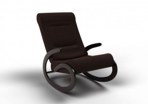 Кресло-качалка Мальта 10-Т-Ш (ткань/венге) ШОКОЛАД в Надыме - nadym.ok-mebel.com | фото 1