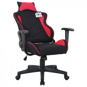 Кресло компьютерное BRABIX GT Racer GM-101 + подушка (ткань) черное/красное (531820) в Надыме - nadym.ok-mebel.com | фото 4