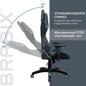 Кресло компьютерное BRABIX "GT Carbon GM-120" (черное/зеленое) 531929 в Надыме - nadym.ok-mebel.com | фото 2