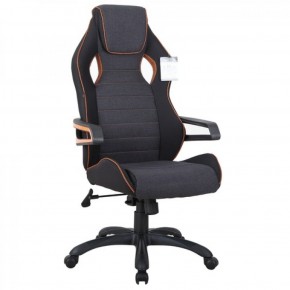 Кресло компьютерное BRABIX Techno Pro GM-003 (ткань черное/серое, вставки оранжевые) 531813 в Надыме - nadym.ok-mebel.com | фото