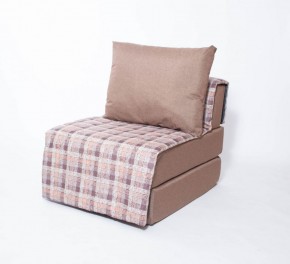Кресло-кровать бескаркасное Харви (коричневый-квадро беж) в Надыме - nadym.ok-mebel.com | фото 1