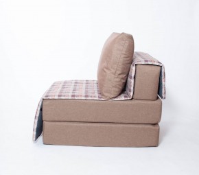 Кресло-кровать бескаркасное Харви (коричневый-квадро беж) в Надыме - nadym.ok-mebel.com | фото 2