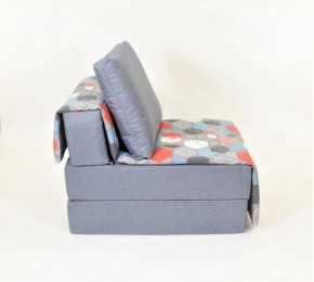 Кресло-кровать бескаркасное Харви (серый-геометрия слейт) в Надыме - nadym.ok-mebel.com | фото 3