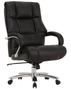 Кресло офисное BRABIX PREMIUM "Bomer HD-007" (рециклированная кожа, хром, черное) 531939 в Надыме - nadym.ok-mebel.com | фото 1