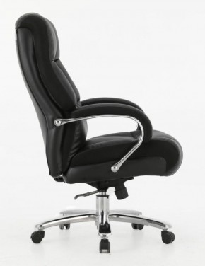 Кресло офисное BRABIX PREMIUM "Bomer HD-007" (рециклированная кожа, хром, черное) 531939 в Надыме - nadym.ok-mebel.com | фото 3