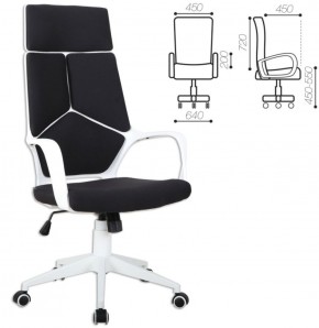 Кресло офисное BRABIX PREMIUM "Prime EX-515" (пластик белый, ткань, черное) 531812 в Надыме - nadym.ok-mebel.com | фото 2