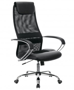 Кресло офисное BRABIX PREMIUM "Stalker EX-608 CH" (хром, ткань-сетка/кожзам, черное) 532091 в Надыме - nadym.ok-mebel.com | фото