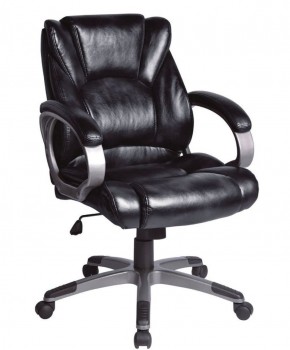 Кресло офисное BRABIX "Eldorado EX-504", экокожа, черное, 530874 в Надыме - nadym.ok-mebel.com | фото 1