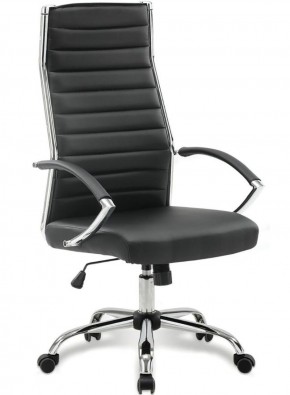 Кресло офисное BRABIX "Style EX-528", экокожа, хром, черное, 531947 в Надыме - nadym.ok-mebel.com | фото