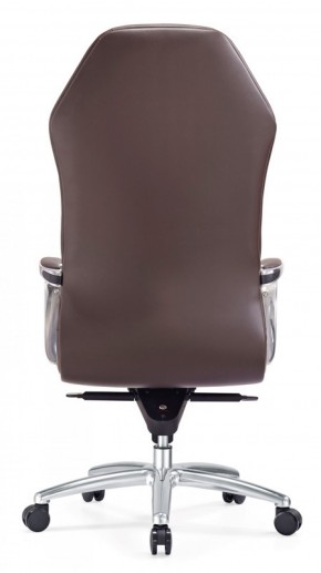 Кресло руководителя Бюрократ _AURA/BROWN коричневый в Надыме - nadym.ok-mebel.com | фото 5