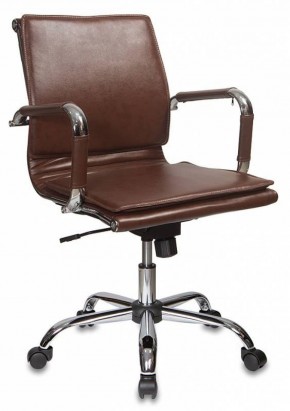 Кресло руководителя Бюрократ CH-993-LOW/BROWN коричневый в Надыме - nadym.ok-mebel.com | фото