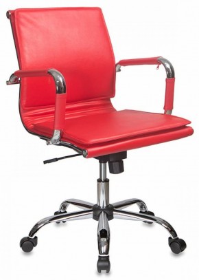 Кресло руководителя Бюрократ CH-993-LOW/RED красный в Надыме - nadym.ok-mebel.com | фото